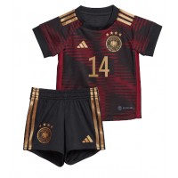 Tyskland Jamal Musiala #14 Udebane Trøje Børn VM 2022 Kortærmet (+ Korte bukser)